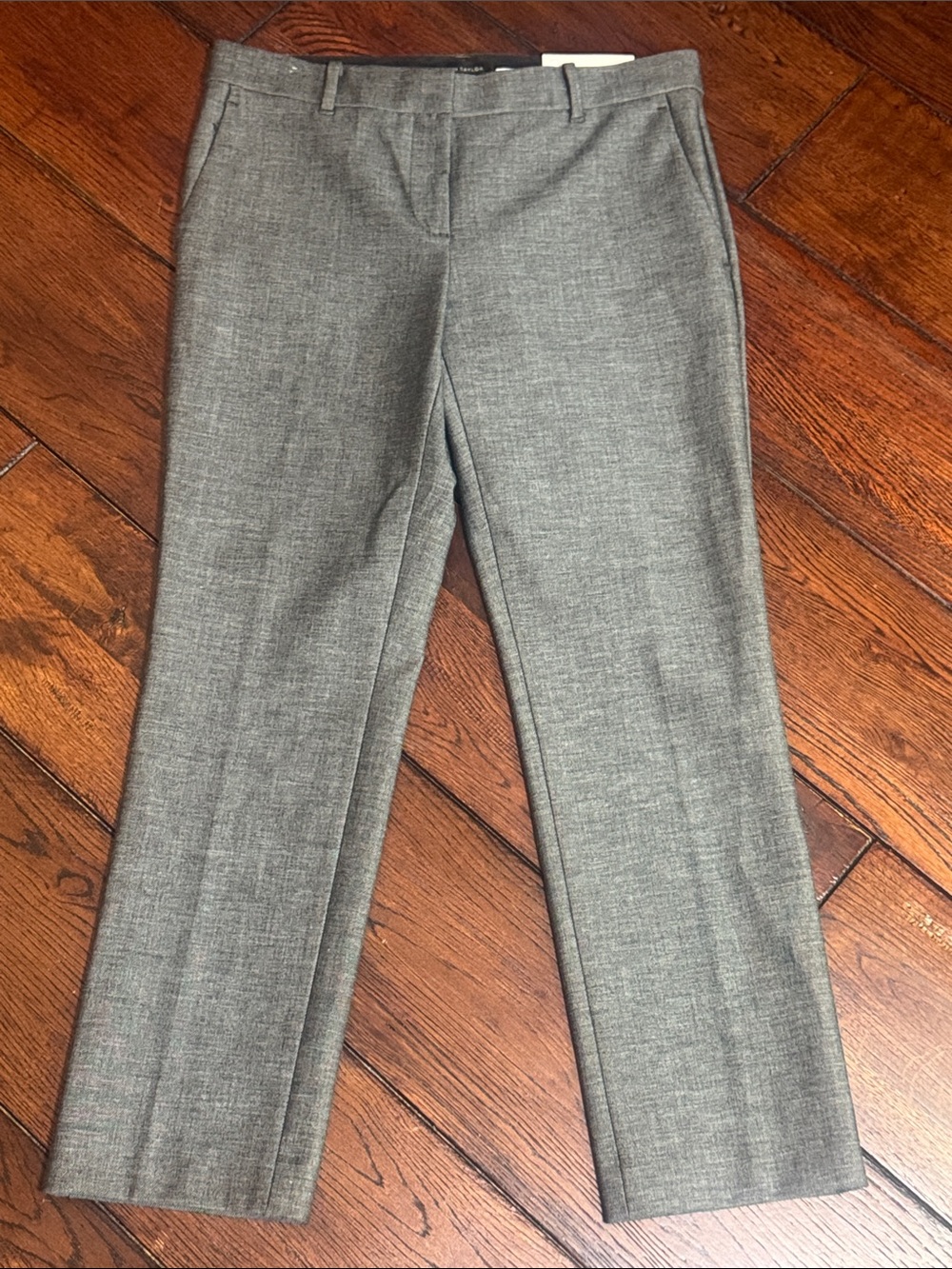 Women's Ann Taylor Charcoal The Ankle Mid Rise Slim Leg Pants Size 4 - NWT